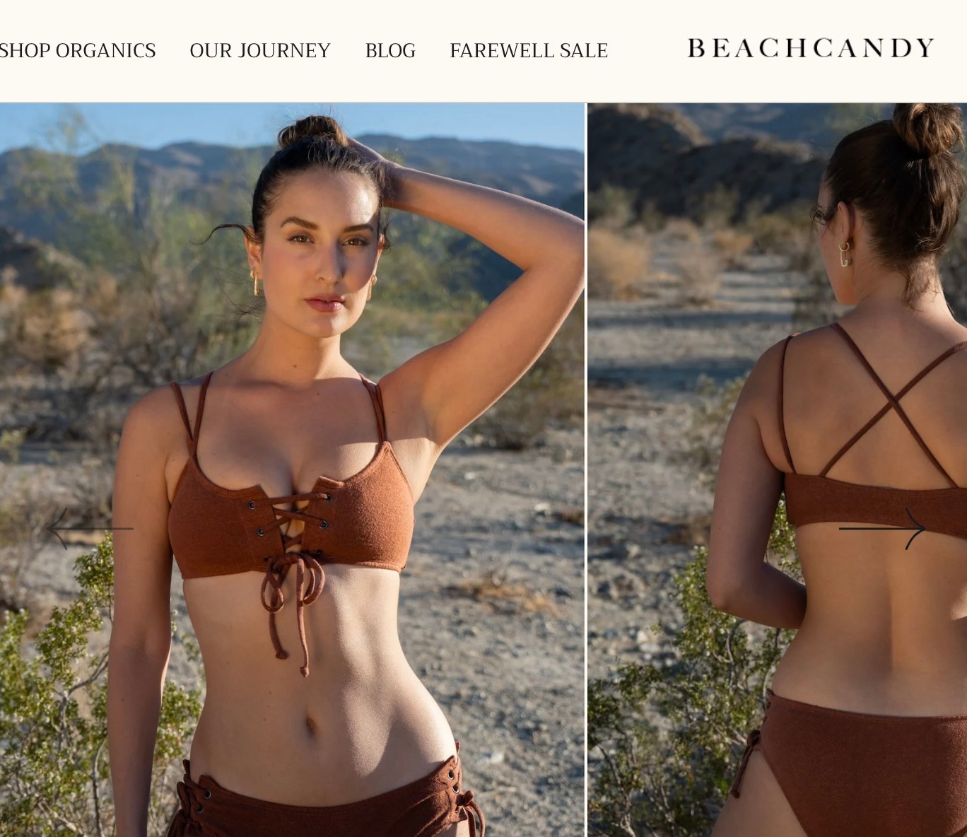 BeachCandy Organics hemp & organic cotton swimsuit