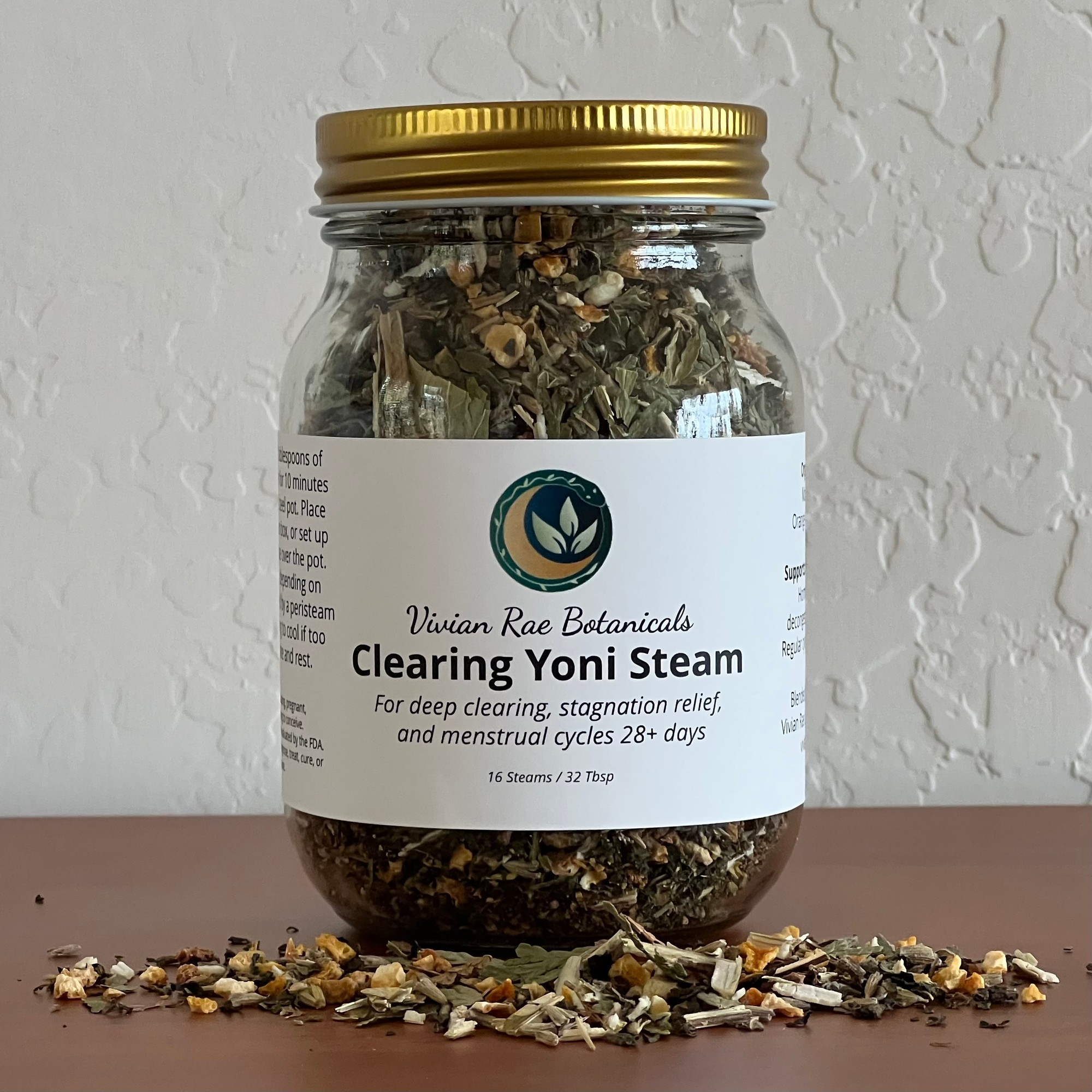 Clearing Yoni Steam jar with organic herbal blend