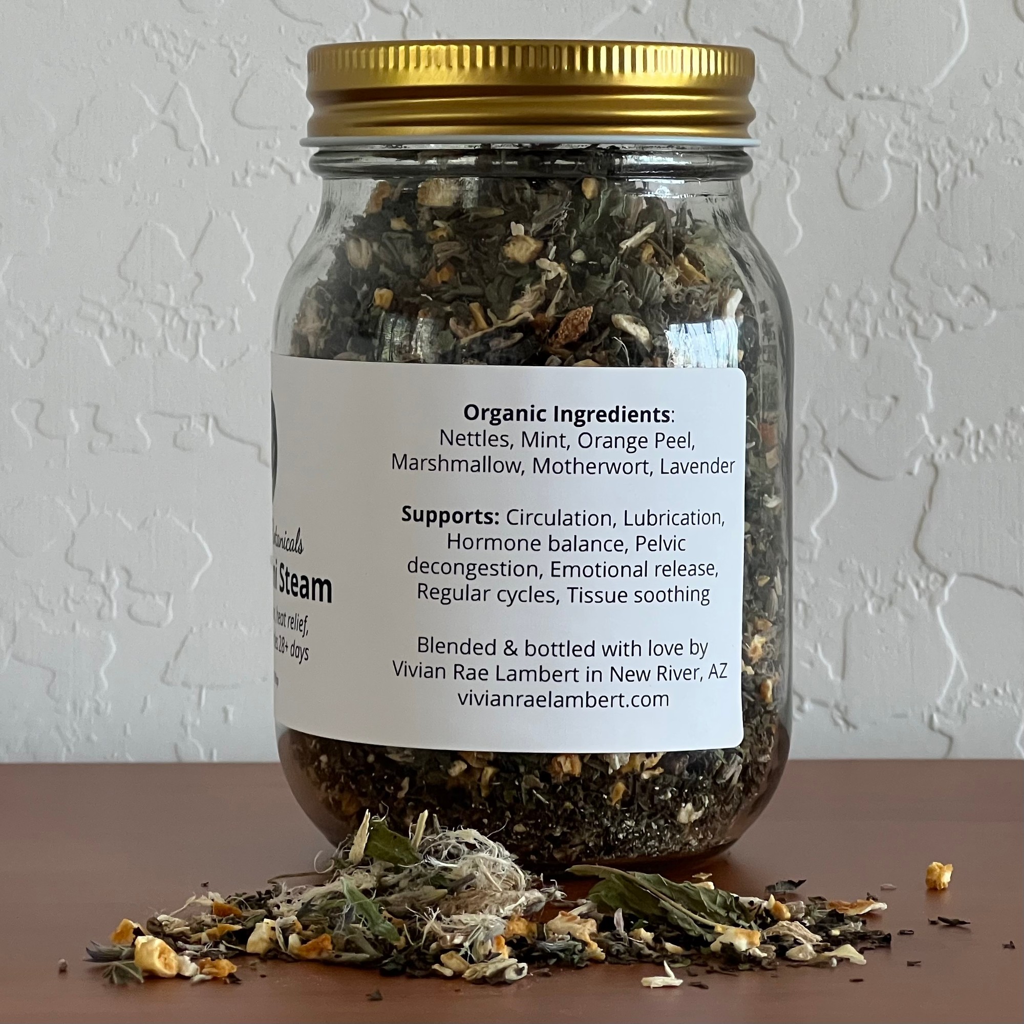 Cooling Yoni Steam ingredients and supports