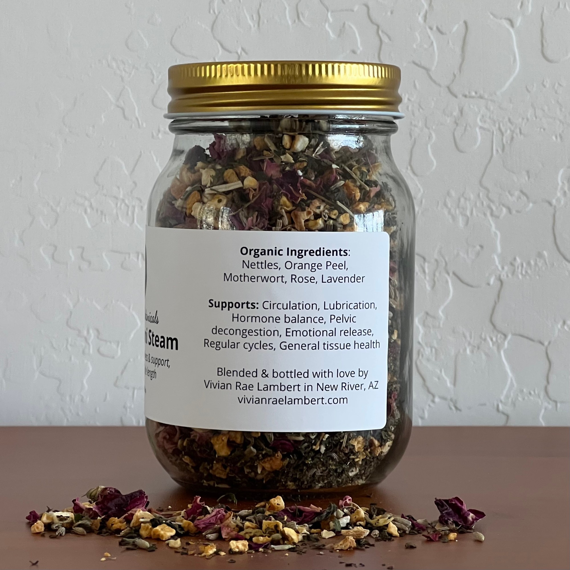 Essential Yoni Steam organic ingredients and supports
