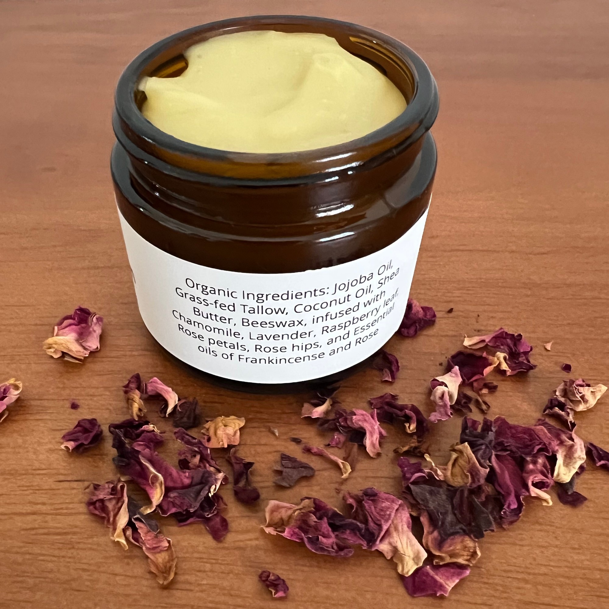 Goddess Face Cream ingredient and directions label