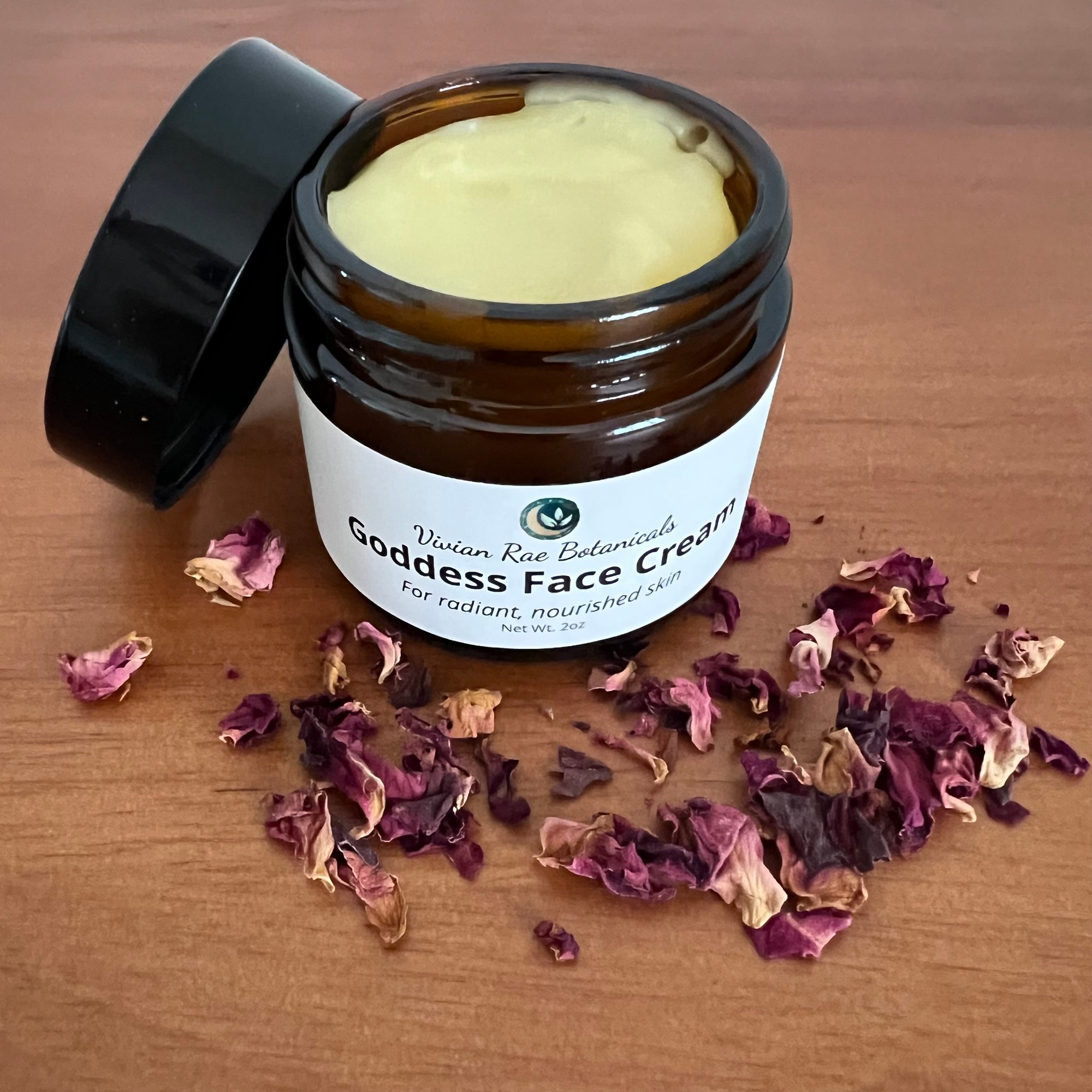 Goddess Face Cream jar with organic tallow base