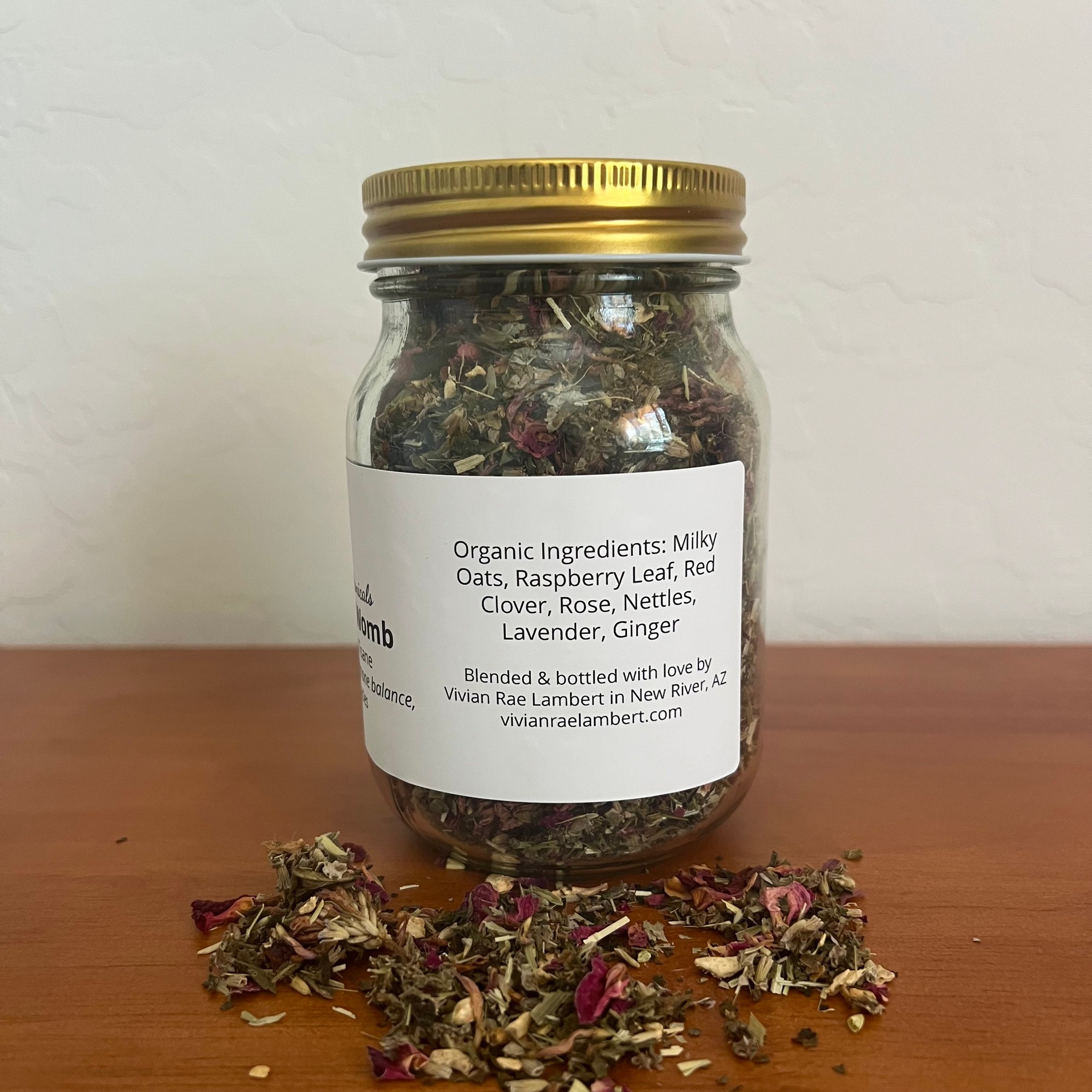 Nourished Womb Tisane organic ingredients