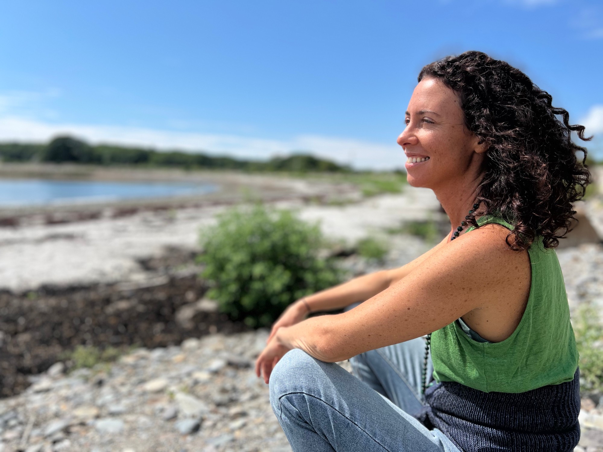 Vivian on the beach Timber Point, Biddeford Maine